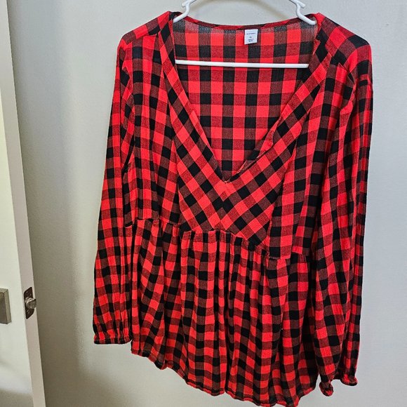 Long Sleeve Sheer Blouses - Picture 1 of 6